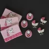 Zuckerdekor Baby, Rosa, Sortiert, 9-tlg. Set - Tortendeko