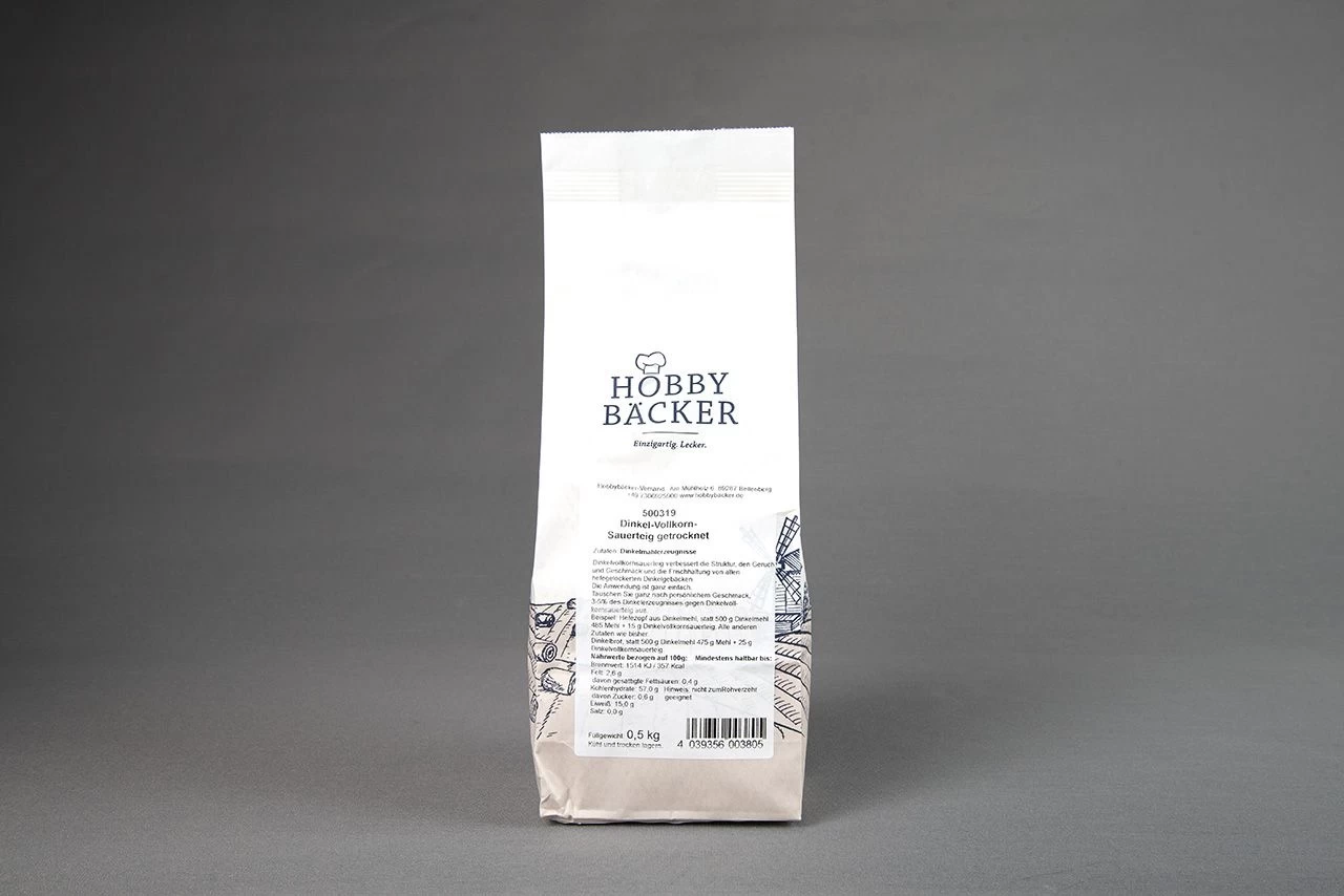 Dinkel-Vollkorn-Sauerteig Getrocknet 500g 2 Dinkel-Vollkorn-Sauerteig Getrocknet 500g - Image 2