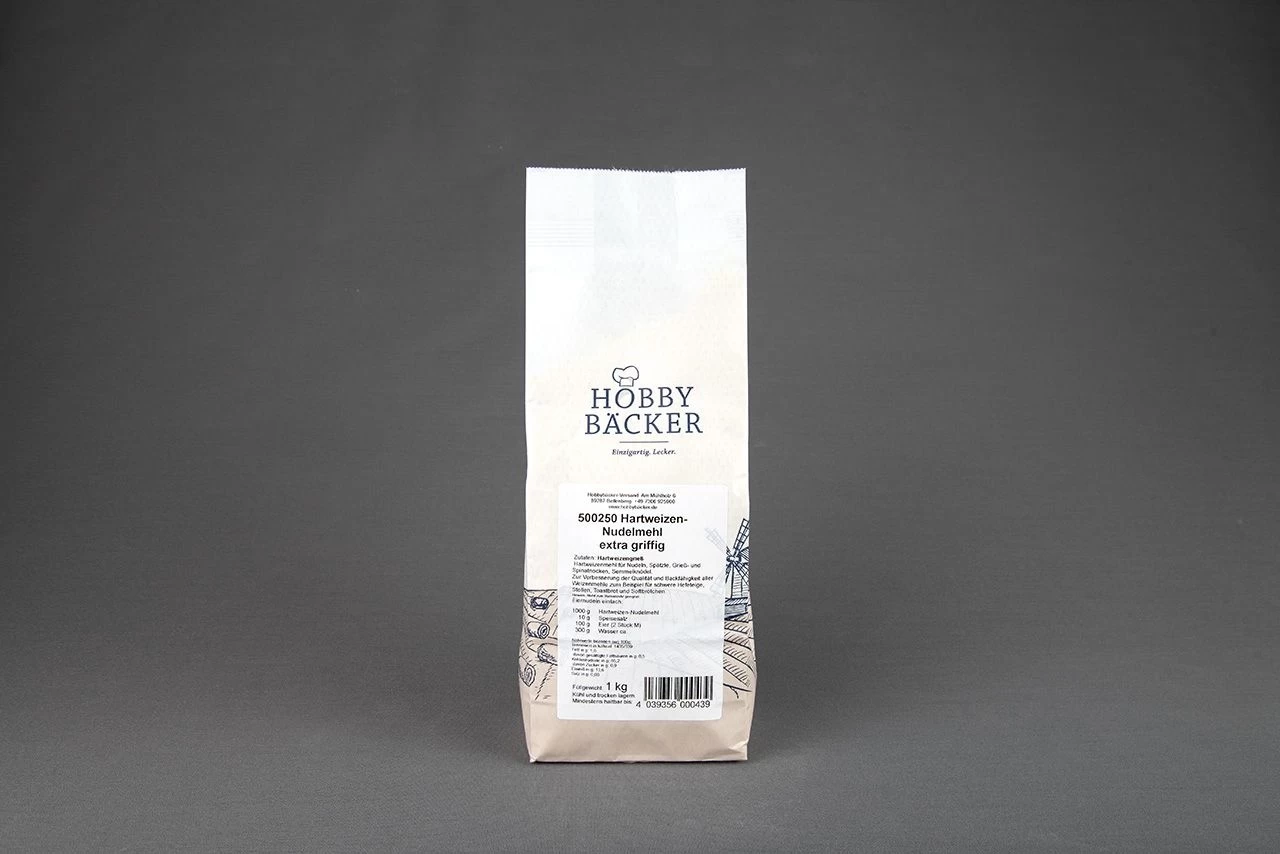 Hartweizen-Nudelmehl Extra Griffig 1kg 2 Hartweizen-Nudelmehl Extra Griffig 1kg - Image 2
