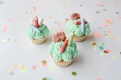 Schulset Zucker-Aufleger- 2 Schulranzen+2 Bücher+12 Stifte