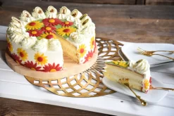 Backset: Tortenboden + Sahnestände