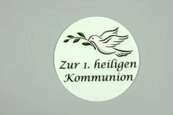 Kommunion-Aufleger -Friedenstaube- Ø 10 Cm Aus Zucker