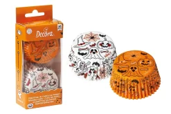 Muffinförmchen Kürbis & Geister, Papier, 36 Stk., Ø 5cm