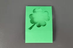 Motivschuber Kleeblatt Für Pralinenschachtel Klein, Grün