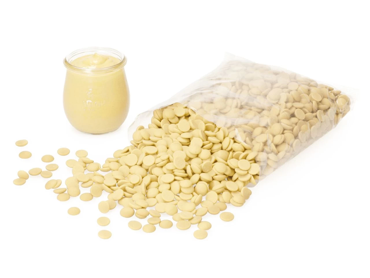 CALLEBAUT Callets: Kuvertüre Aus Weißer Schokolade, 200 G 1 CALLEBAUT Callets: Kuvertüre Aus Weißer Schokolade, 200 G