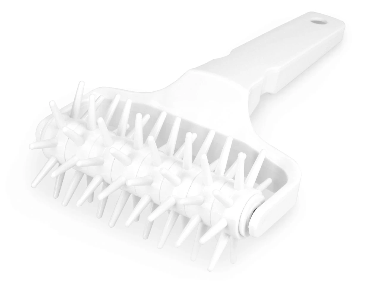 Stipproller, POM-Kunststoff, Weiß, 11 Cm 1 Stipproller, POM-Kunststoff, Weiß, 11 Cm