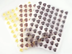 Mini-Trüffelherzchen Weiß 63 Stück -Hobbybäcker b02312