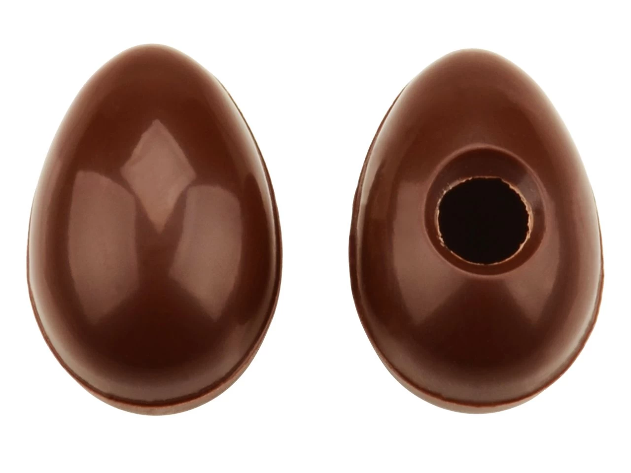 Pralinen-Hohlkörper: Medium-Eier, Zartbitter, 1 Folie/45 Stück á 39 X 26 X 25 Mm (4,4 G) 1 Pralinen-Hohlkörper: Medium-Eier, Zartbitter, 1 Folie/45 Stück á 39 X 26 X 25 Mm (4,4 G)