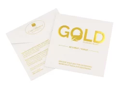 Blattgold / Feinstes Echtes Gold 22 Karat, 12 Blatt 5x5 Cm -Hobbybäcker b06482