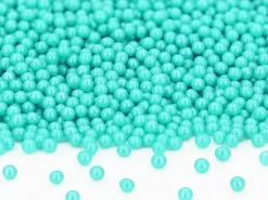 Zuckerperlen Hellblau Mit Perlmutt-Effekt, 3–4 Mm, 10 X 100 G