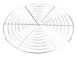 Kuchengitter, Rund, Verchromter Stahl, 32 Cm