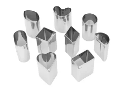 Ausstecher-Set: Petit Fours, Edelstahl, 9-teilig