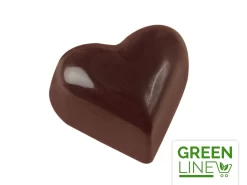 Schokoladenform: Herz, Kunststoff, Transparent, 21 Mulden á 24 X 27 X 15 Mm