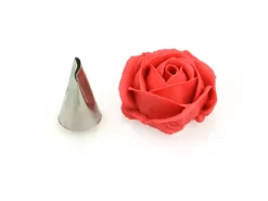 Garniertülle Petals Wave Groß, Edelstahl