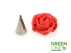 Garniertülle Petals Wave Groß, Edelstahl, GREENLINE