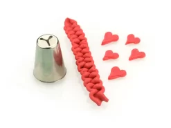 Garniertülle Herz, Edelstahl