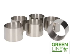 Dessertringe: Rund, Edelstahl, 6 Stück á 7,5 X 5,5 Cm