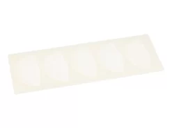 Schokoladen-Gießform: Aufleger Shells, Silikon, Cremeweiß, 5 Mulden á 8 X 4,2 Cm 5 Schokoladen-Gießform: Aufleger Shells, Silikon, Cremeweiß, 5 Mulden á 8 X 4,2 Cm -Hobbybäcker b12761