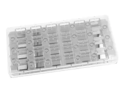 Schokoladen-Magnetform: Karree, Kunststoff & Edelstahl, 24 Mulden á 25 X 25 X 15 Mm -Hobbybäcker b12861