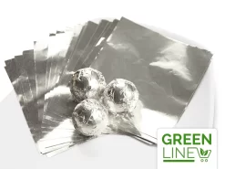 Alu-Wickelfolie, Aluminium, Silber, 50 Stück á 8 X 8 Cm