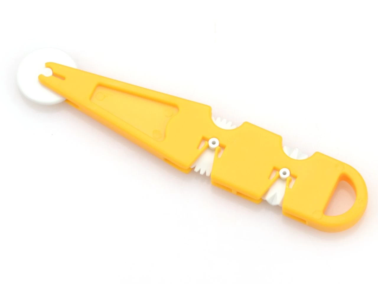 Modellierrädchen Mit 3 Aufsätzen, Gelb-Weiß 1 Modellierrädchen Mit 3 Aufsätzen, Gelb-Weiß