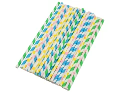 Cake Pop Sticks: Lolli-Halme, Bunt, 30 Stück á 20 Cm X 5 Mm