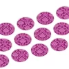Cupcake Buttons: Barock, Fondant, Lila, 12 Stück á 3 Cm