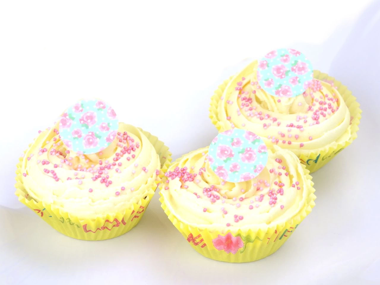 Cupcake Buttons: Barock, Fondant, Lila, 12 Stück á 3 Cm 2 Cupcake Buttons: Barock, Fondant, Lila, 12 Stück á 3 Cm - Image 2
