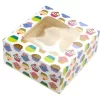 Cupcake Box: Törtchen, Mit Einsatz Für 4 Muffins, Pappe, Bunt, 2er-Set á 16 X 16 X 7,5 Cm