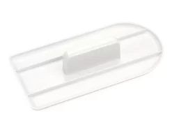 Fondant-Glätter, Halbrund, Weiß, 16 X 8 Cm