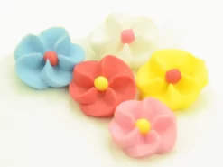 Zuckerblumen Randgarnierblumen, 5 Farben, 500 Stück á 15 Mm