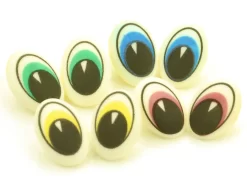 Zuckeraugen, 4 Farben, 32 Stück á 20 X 15 Mm