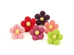 Zuckerblüten Blumen 21 Mm, 6 Farben, 10 Stück