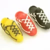 Zucker-Figuren Fußballschuhe, Schwarz, Rot & Gelb, 4 Stück á 40 X 15 X 12 Mm