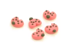 Zuckerfiguren Marienkäfer, Rot & Schwarz, 200 Stück á 11 X 4 Mm