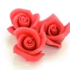 Mittlere Marzipan-Rosen, Rot, 4 Stück, 4 X 2 Cm