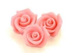 Mittlere Marzipan-Rosen, Rosa, 36 Stück, 4 X 2 Cm