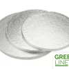 Cakeboard: Rund In Silber, 5 Stück á 38 X 1,2 Cm