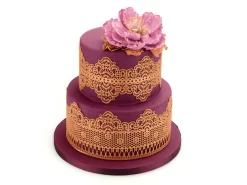 Spitzendekor: Dentelle Silber, Essbar, Silberfarben, 38,5 X 7,5 Cm -Hobbybäcker b21860 6