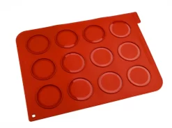 SilikoMart: Whoopie-Backmatte, 12 Mulden á 7 Cm, Silikon, 30 X 40 Cm