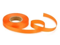 Satinband: Orange, Polyester, 30 Meter á 14 Mm