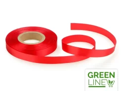 Satinband: Korallenrot, Polyester, 30 Meter á 14 Mm, GREENLINE