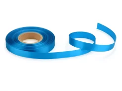 Satinband: Mittelblau, Polyester, 30 Meter á 14 Mm