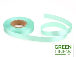 Satinband: Mintgrün, Polyester, 30 Meter á 14 Mm, GREENLINE