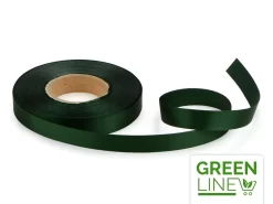 Satinband: Waldgrün, Polyester, 30 Meter á 14 Mm, GREENLINE