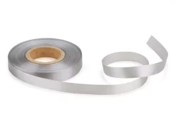 Satinband: Grau, Polyester, 30 Meter á 14 Mm