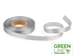 Satinband: Grau, Polyester, 30 Meter á 14 Mm, GREENLINE