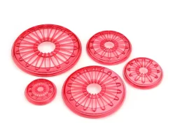 Ausstecher-Set: Sonnenblume, Kunststoff, 5er-Set, 2,9, 4, 5,4, 7, 8,6 Cm