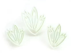 Ausstecher-Set: Tulpe, Kunststoff, 3er-Set, 3 Größen