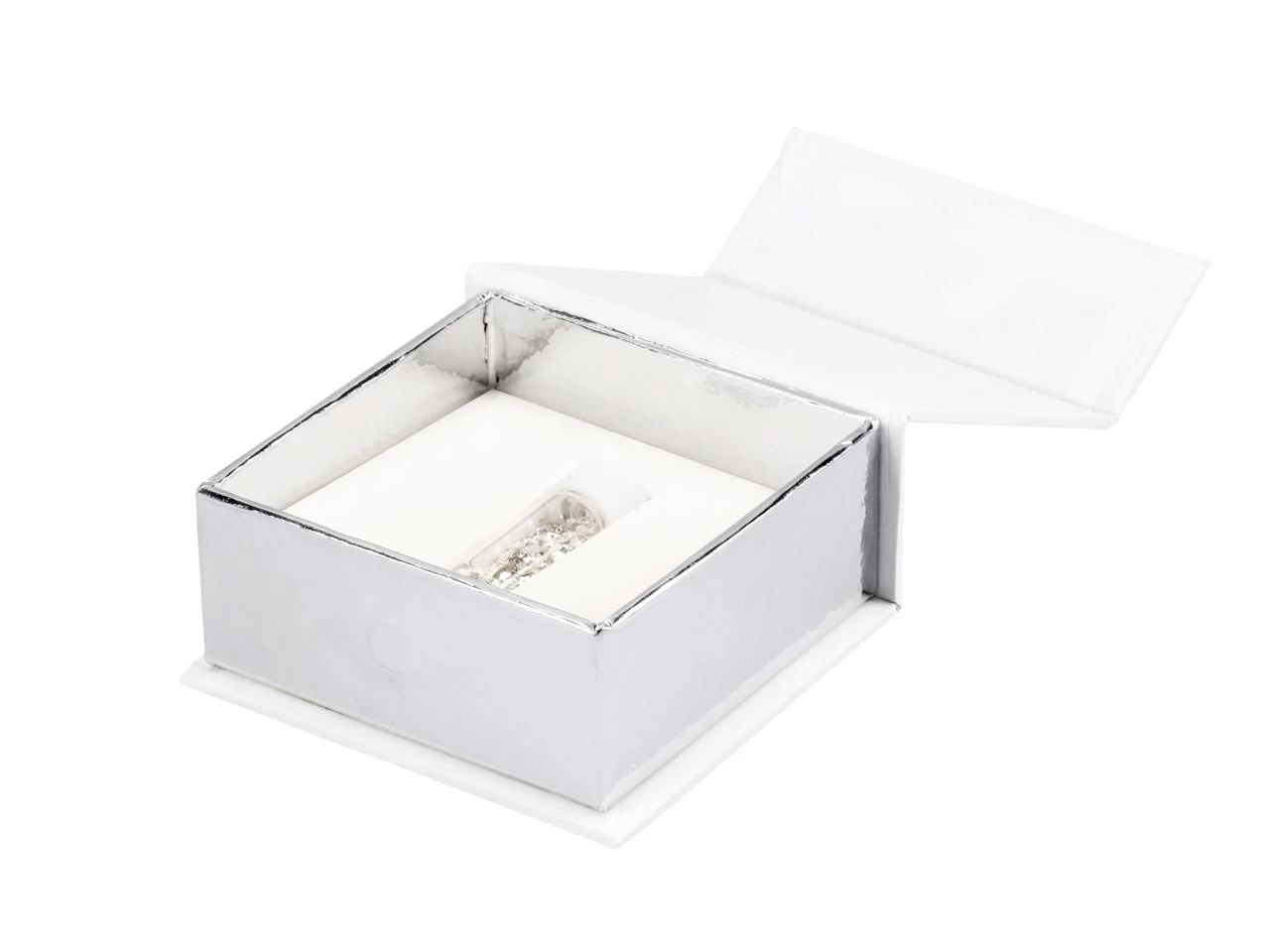 Mini-Flacon Flitter Silber-Violett, Grob, Essbares Echtsilber, Ca. 0,25 G 2 Mini-Flacon Flitter Silber-Violett, Grob, Essbares Echtsilber, Ca. 0,25 G - Image 2